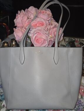 kate spade Light Cream Saffiano Tote